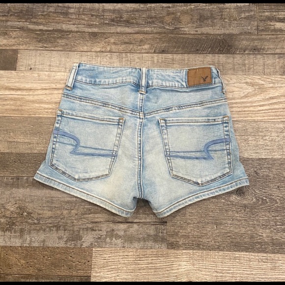 High Rise American Eagle Light wash shorts - Picture 2 of 4